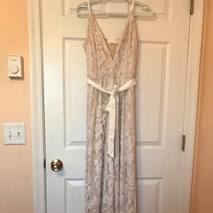 Lace pant romper/body suit